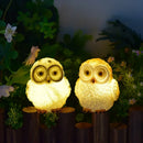 Axyaa Solar Owl Night Light Outdoor Waterproof Landscape Decor LED Powered Lamp