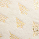 Axyaa Christmas Foil Print Cushion Cover: Plush 45x45 Throw Pillow for Living Room