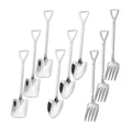Axyaa Stainless Steel Dessert Scoop - Ice Cream Scoop Shovel Spoon Cake Watermelon