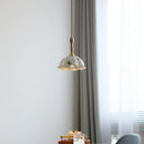 Axyaa Butterfly Ceramic LED Pendant Lamp with Wooden Handle for Home Decor