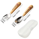 Axyaa Mini Stainless Steel Cutlery Set in Cute Plastic Box