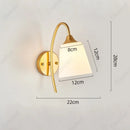 Axyaa Glass Lampshade Wall Lamp: Creative European Style LED Fixture for Bedroom, Living Room