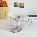Axyaa Double-layer Insulated Milk Mug - Colorful Flower Love Cup