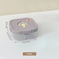 Axyaa Square Divided Lunch Box - Leakproof Portable Bento Container