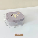Axyaa Divided Lunch Box: Leakproof Portable Container for Salad, Fruit, and Bento