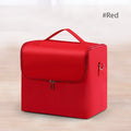 Axyaa 4 Tier Makeup & Nail Organizer Train Case