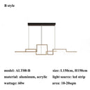 Axyaa Geometric LED Dining Chandelier Pendant Lighting for Modern Home Decor