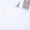Axyaa White Cotton Hotel Bath Towels Set - Soft, Absorbent, Quick-Dry