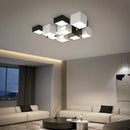 Axyaa Square Black White LED Ceiling Lamp for Modern Home Decor