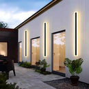 Axyaa Outdoor LED Wall Light - Minimalist, Waterproof Linear Fixture for Villa & Exterior Walls