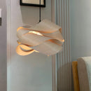 Axyaa Japanese Style Wooden Pendant Light for Living Room, Bedroom, Dining Table