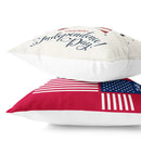 Axyaa LOVE USA Square Pillowcase for Home Decor