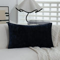 Axyaa Chenille Throw Pillowcase 30X50cm Solid Color Cushion Cover for Living Room