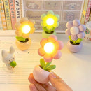 Axyaa LED Flower Night Light Mini Table Lamp Kids Bedroom Ornament Home Decor