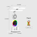Axyaa Rechargeable Study Lamp with Fan, Clock Display, and LED Reading Light