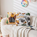 Axyaa Cartoon Embroidered Pillowcase Set for Kids Room Decor