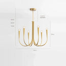Axyaa Modern French Classic Design Branch Chandeliers Pendant Lamp for Living Dining Bedroom