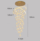 Axyaa Circular Planet Staircase Pendant Light for Dining & Living Room