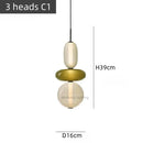 Axyaa Nordic Glass Chandelier: Stylish and Colorful Lighting for Home and Business