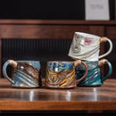 Axyaa Spiral Hemp Rope Ceramic Mug - Vintage Stoneware Coffee Mug