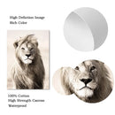 Axyaa Reed Lion Landscape Canvas Print Wall Art for Nordic Living Room Decor