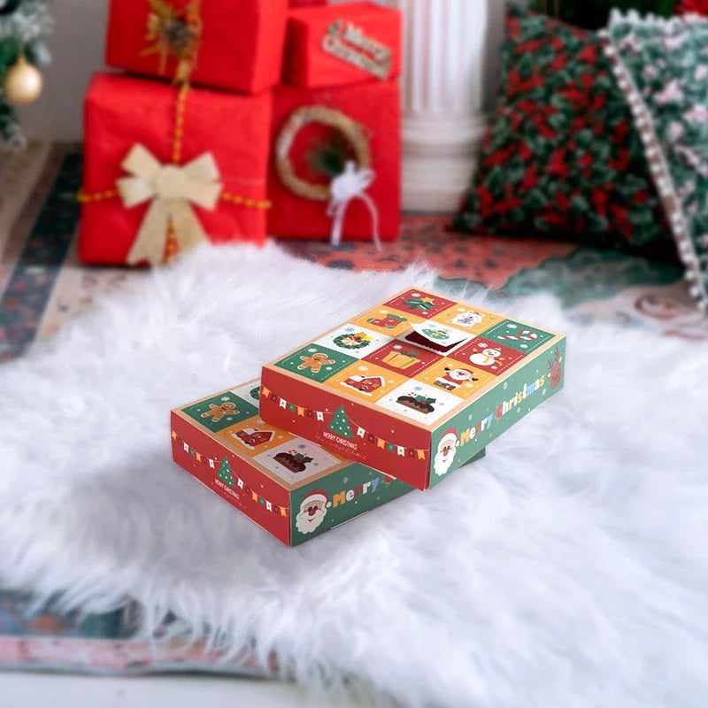 Axyaa 12 Grids Calendar Surprise Gift Box Kids Xmas Candy Party Decor