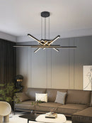 Axyaa Nordic LED Chandelier: Elegant Ceiling Pendant Light for Living, Dining, and Bedroom