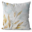 Axyaa Ginkgo Print Cushion Cover - Square Pillowcase for Home Decor