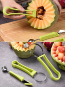 Axya Double-Headed Fruit Digger Spoon and Carving Knife Kitchen Gadget