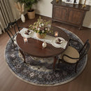 Axyaa Retro Bohemian Round Living Room Carpet - Fashionable & High-end Home Decor