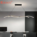 Axyaa LED Ceiling Chandelier Modern Minimalist Indoor Hanging Light Dining Room Bedroom