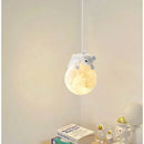 Axyaa 3D Moon Rabbit Night Light Bear Lamp - Children's Room Hanging Pendant