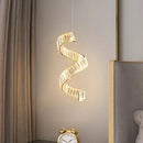 Axyaa Modern Crystal Chandeliers Indoor LED Ceiling Lamp for Living Room