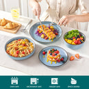 Axyaa Stoneware Dinnerware Set - 16/32 Piece Oven-Safe Ceramic Tableware Collection