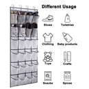 Axyaa 24-Pocket Over-the-Door Shoe Organizer with 4 Hooks