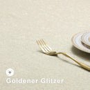 Axyaa Glitter Linen Tablecloth for Banquets, Parties, and Home Décor