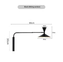 Axyaa Adjustable Industrial Wall Lamp | Creative Nordic Design for Bedroom and Study