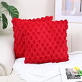 Axyaa Winter Plush Cushion Cover - Sofa Bed Room Decor Pillowcase