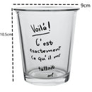 Axyaa Glass Korean Style Latte Coffee Tea Cup Cocktail Glassware - 320ML