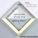 Axyaa U-Shaped LED Aluminum Profile for 5050 5630 Strip Light.