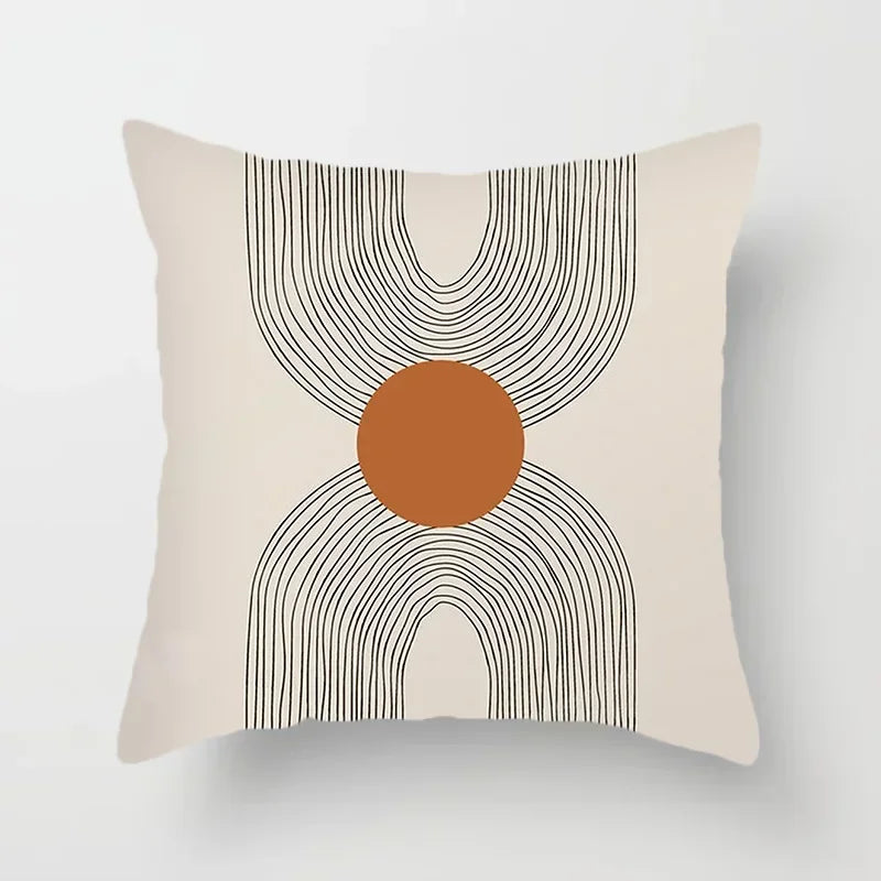 Axyaa Abstract Pattern Cushion Cover - 45*45cm Polyester Pillowcase