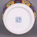 Axyaa Qing Yongzheng Gold Enamel Bird & Flower King Vase, 27cm Large