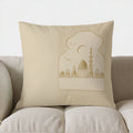 Axyaa Crescent Moon & Lantern Pillow Cover for Sofa, Bedroom, Car