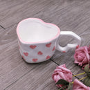 Axya Heart Design Ceramic Coffee Tea Cup Set