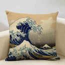Axyaa Mount Fuji Retro Cushion Cover 45x45cm