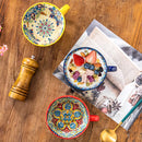 Axyaa 13.5 oz Bohemian Morning Tea Ceramic Coffee Mug for Family, Colleagues, Teachers, Wives, Husbands
