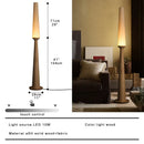 Axyaa Dark Wood Floor Lamp Classic Luxury Home Decor Standard Light Office Bedside Standing Lamp