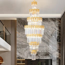 Axyaa Luxury Crystal Chandelier for Modern Villa Living Room