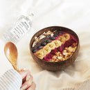 Axya Coconut Bowl Set with Wooden Spoon - Natural Kitchen Tableware