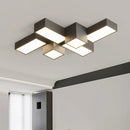 Axyaa Square LED Ceiling Light Modern Minimalist Geometry Creative Home Decor Lighting